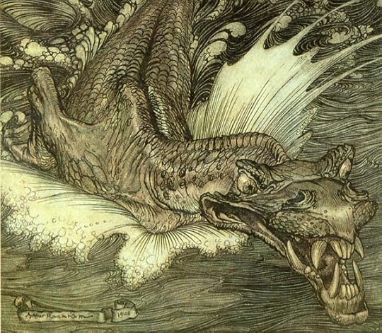 Leviathan by Arthur Rackham