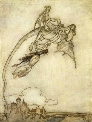 Dragon by Arthur Rackham