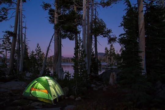 Tent at night