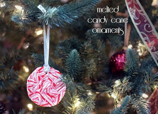 Melted Candy Cane Ornaments
