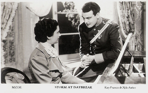 Nils Asther and Kay Francis in Storm at Daybreak