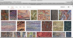 marbled pages