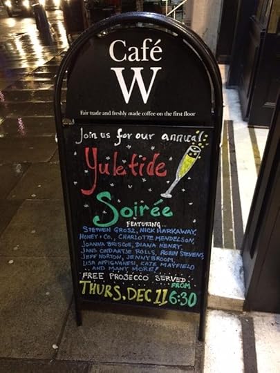 My name in chalk at Waterstones Hampstead!