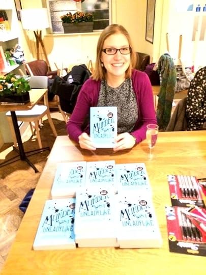 Me, poised to sign books!