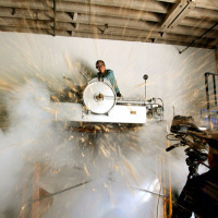 First test of BOOM! by the staff at MOFAD. Cereal everywhere.
