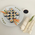 Sushi vegano preparato dal Nippo