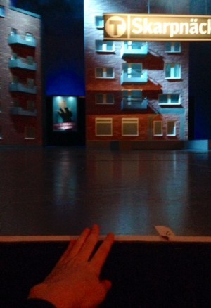 Vi satt alltså LÄNGST fram. 