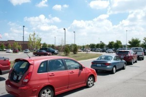 Line of cars