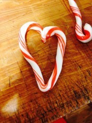 heart candy cane