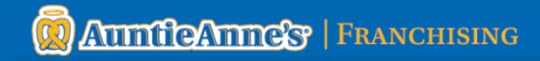 food franchises auntie anne's