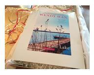 Wendy Wax A WEEK AT THE LAKE cover image shown as present three with border