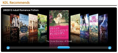 Top Ten Adult Romance Fiction 2-8-2013