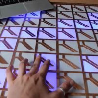 Jenna deBoisblanc’s MaKey MaKey Monome musical instrument.