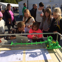 The Norwegian Creations' Drawing Machine at Maker Faire Trondheim