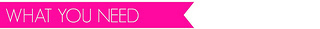 what you need pink