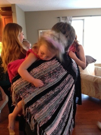 Mom Holding Sam