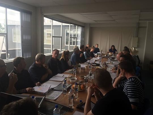 The SHANNARA production Team. Here they are hard at work on Shannara. Who knew such a thing would ever happen?