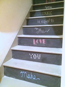 Closer look at the stairs