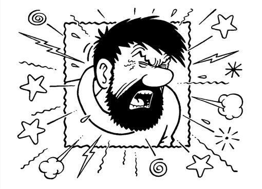 Image depicting swearing, but with no actual foul words