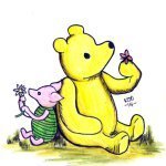 Winnie the Pooh and Piglet too by Nick Davis