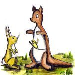 Rabbit, Kanga and Roe by Nick Davis