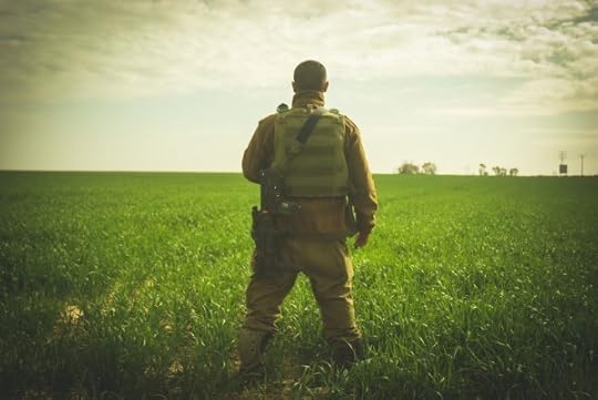 Soldier in field
