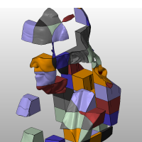 Large sculptures can be made from smaller components