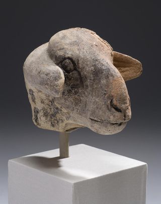 Head of a Ewe, Sumerian, Protoliterate period (c 3500–3000 BC)
