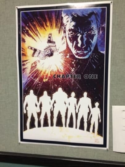 Adorning the walls of the cafeteria