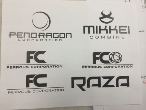 Choices for some of the multi planetary (corporate) logos