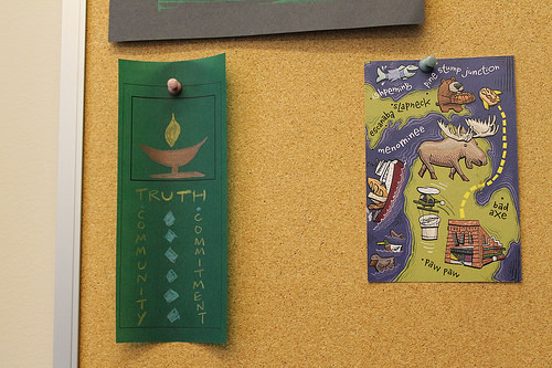 my bulletin board (detail)