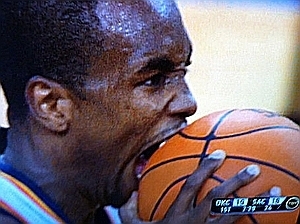 You’d think Serge Ibaka was trying to self-publish an ebook. via Daily Thunder