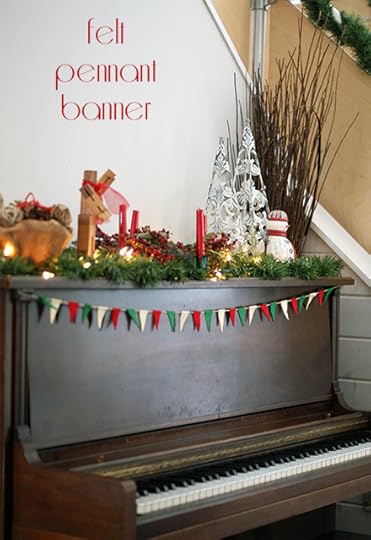 Easy no-sew felt pennant banner