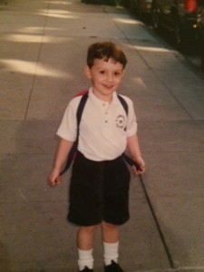First day of pre-school, 2001