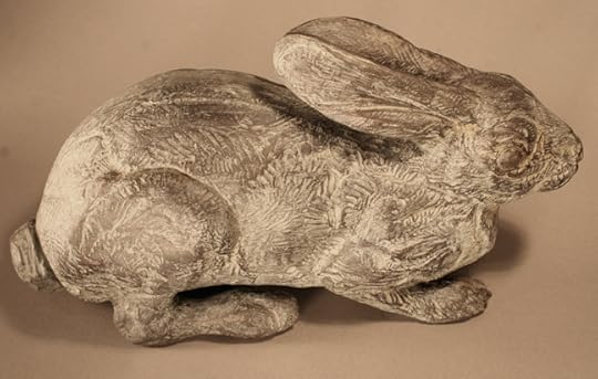 Desert cottontail sculpture by Mark Rossi