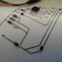 The conductive ink printing of the Squink can easily be used to produce flexible circuits