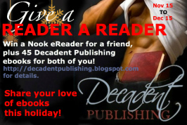 Decadent Publishing Reader for a Reader Giveaway