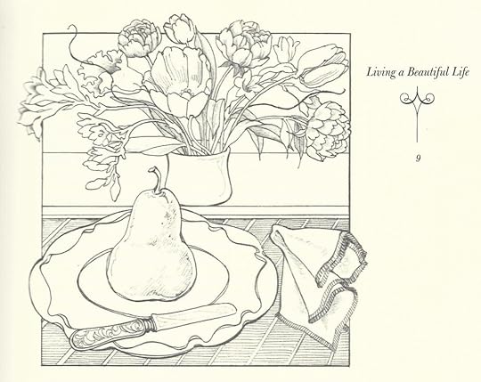 Sketch in the book Living a Beautiful Life