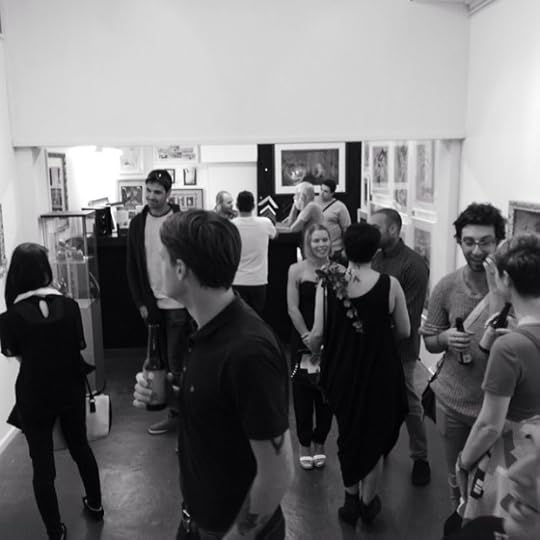 At Kari-Lise's show! Nearly sold out. :D