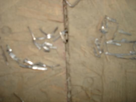 1,000,000 staples on floor I removed because tiler refused