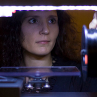 Anna Kaziunas France lights up a BEETHEFIRST printer.