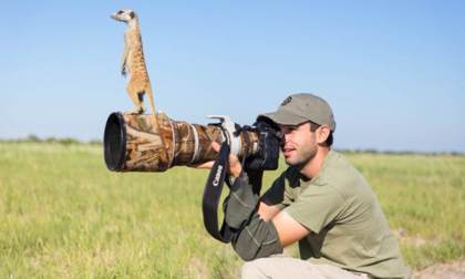 Meerkats in Makgadikgadi, Botswana. Photographer Will Burrard-Lucas
