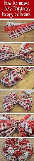 How to make big handmade Christmas bows