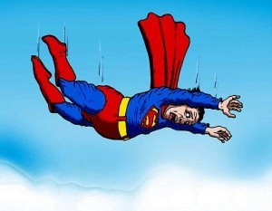 superman falling