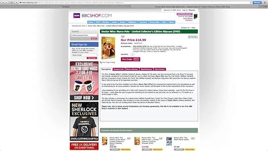 Was Marco Polo listed on DVD at the BBC Shop?
