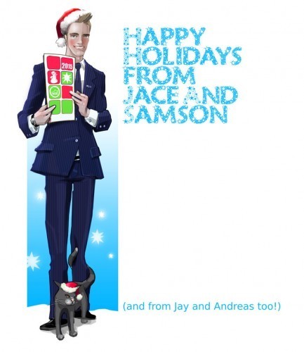 Happy Holidays from Jace and Samson