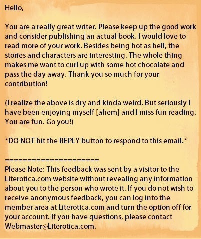 screenshot of email comment