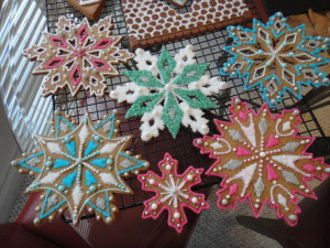 snowflake gingerbread