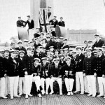 The crew of HMS Warrior, 30 May 1918