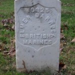 The Original Grave Marker for Private Elmer Robert Darrock